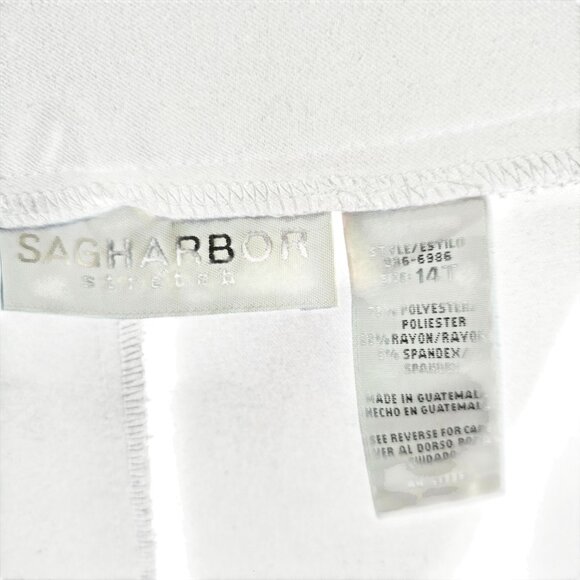 Sag Harbor Black Stretch A-Line Skirt 14T gothic witchy acedemia - Picture 4 of 7